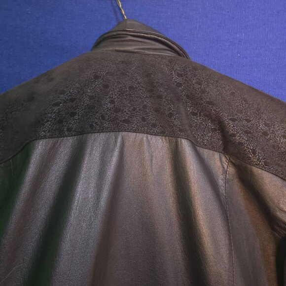 Pelle Studio Womens Leather Jacket Black M Thinsulate Thermal Insulation Snap Cl - Picture 12 of 12